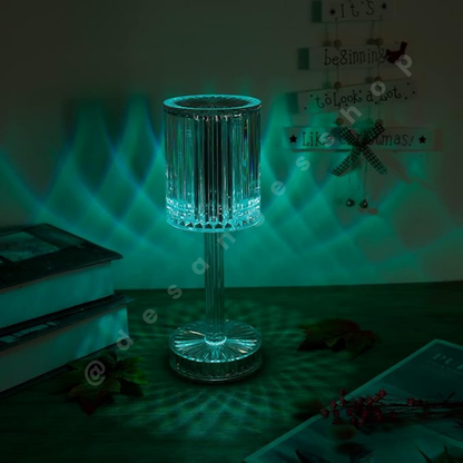 CRYSTALTOUCH™ | LÁMPARA DE MESA LED 7 COLORES FLOR DE LOTO